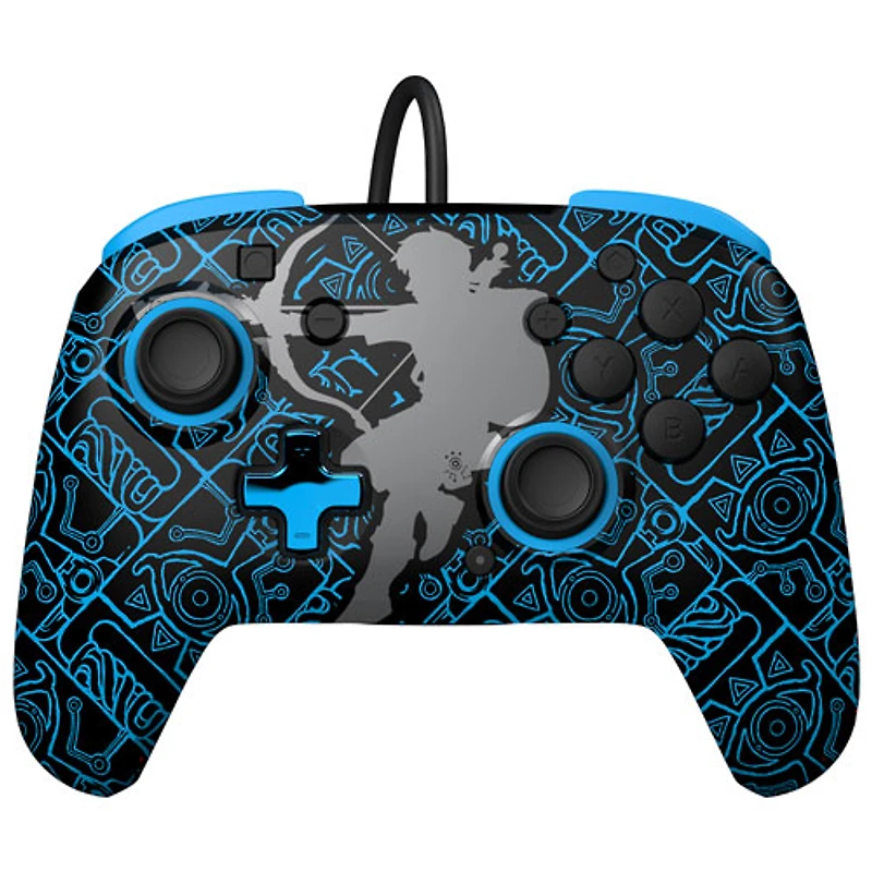 Manette avec fil REMATCH Glow de PDP pour Switch - Legend of Zelda