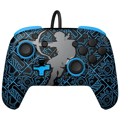 Manette avec fil REMATCH Glow de PDP pour Switch - Legend of Zelda