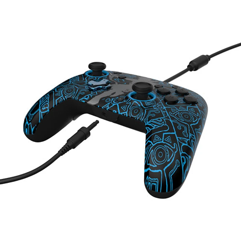 Manette avec fil REMATCH Glow de PDP pour Switch - Legend of Zelda