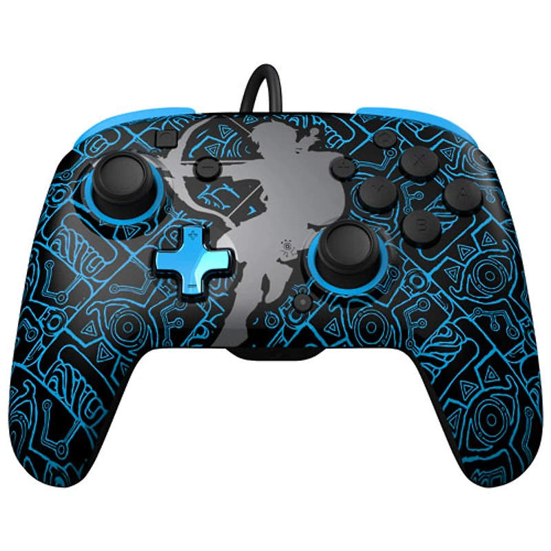Manette avec fil REMATCH Glow de PDP pour Switch - Legend of Zelda