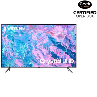 Open Box - Samsung 55" 4K UHD HDR LED Tizen Smart TV (UN55CU7000FXZC) - 2023 - Titan Grey