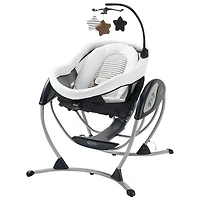 Siège pivotant coulissant DuoGlider de Graco - Bleu marine/Blanc/Brun