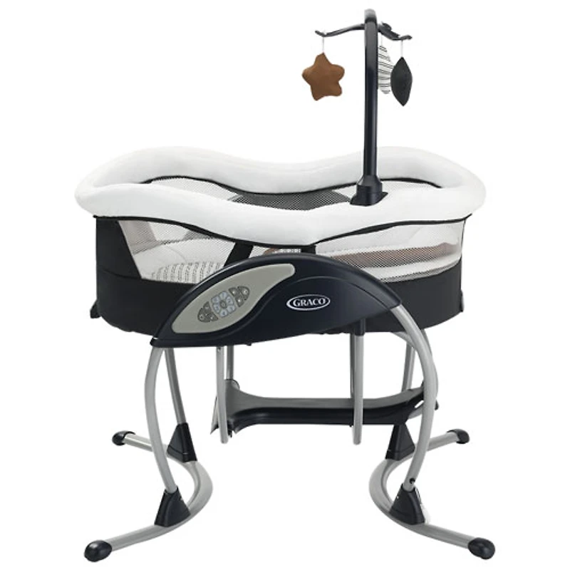 Siège pivotant coulissant DuoGlider de Graco - Bleu marine/Blanc/Brun