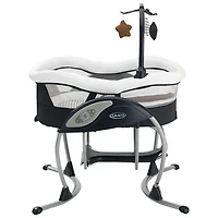 Siège pivotant coulissant DuoGlider de Graco - Bleu marine/Blanc/Brun