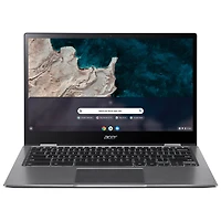 Chromebook à écran tactile de 13,3 po d'Acer - Argenté (SnapDragon 7c/SSD 64 Go/RAM 4 Go/ChromeOS) - Anglais