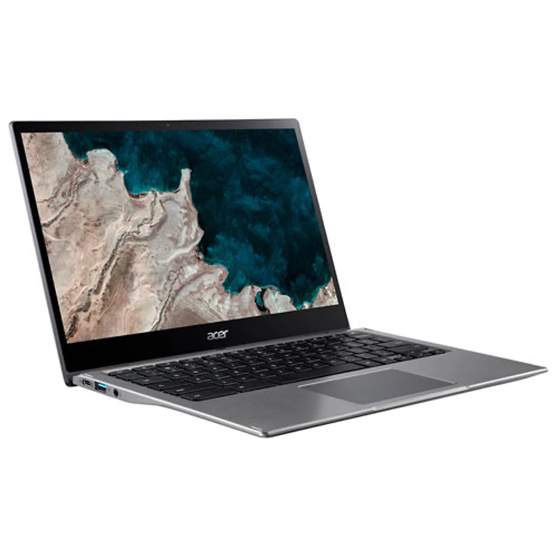 Chromebook à écran tactile de 13,3 po d'Acer - Argenté (SnapDragon 7c/SSD 64 Go/RAM 4 Go/ChromeOS) - Anglais