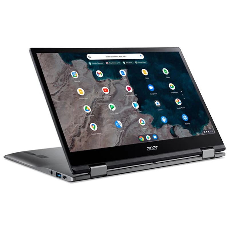 Chromebook à écran tactile de 13,3 po d'Acer - Argenté (SnapDragon 7c/SSD 64 Go/RAM 4 Go/ChromeOS) - Anglais