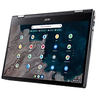 Chromebook à écran tactile de 13,3 po d'Acer - Argenté (SnapDragon 7c/SSD 64 Go/RAM 4 Go/ChromeOS) - Anglais