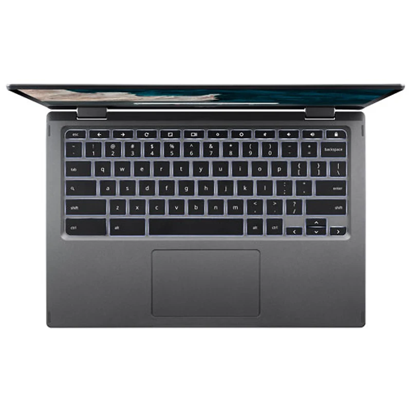 Chromebook à écran tactile de 13,3 po d'Acer - Argenté (SnapDragon 7c/SSD 64 Go/RAM 4 Go/ChromeOS) - Anglais