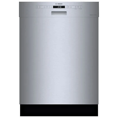 Boîte ouverte - Lave-vaisselle encastrable 24 po 46 dB avec cuve en inox et 3e panier de Bosch (SHE53B75UC) - Acier inoxydable - Parfait état