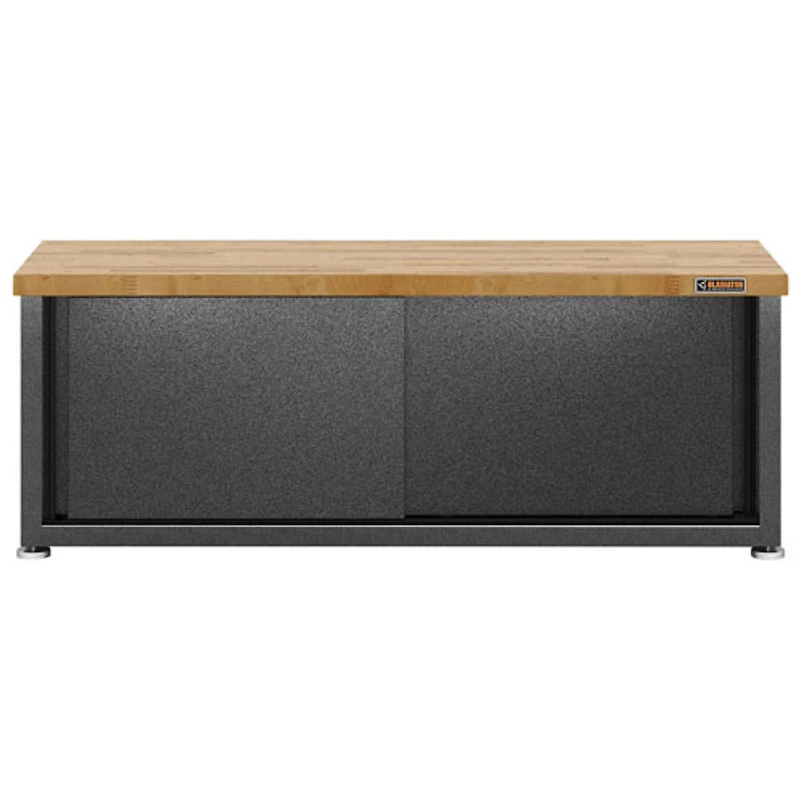 Gladiator Steel Shoe Storage Bench (GAGB54SBJSG) - Hammered Granite