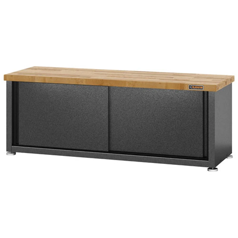Gladiator Steel Shoe Storage Bench (GAGB54SBJSG) - Hammered Granite