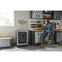Gladiator Heavy Duty Welded Steel Modular GearBox Cabinet (GAGB272DLG) - Silver Tread