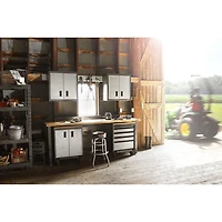 Gladiator Heavy Duty Welded Steel Modular GearBox Cabinet (GAGB272DLG) - Silver Tread