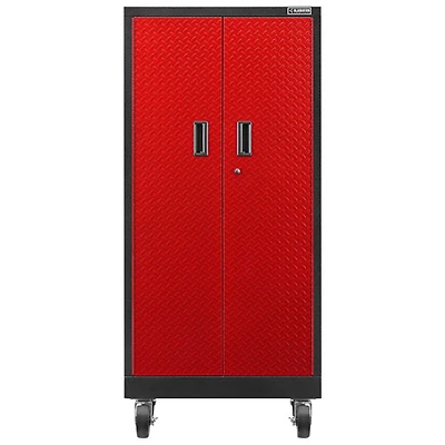 Gladiator Heavy Duty Welded Steel Storage Cabinet (GATB302DDR) - Red Tread