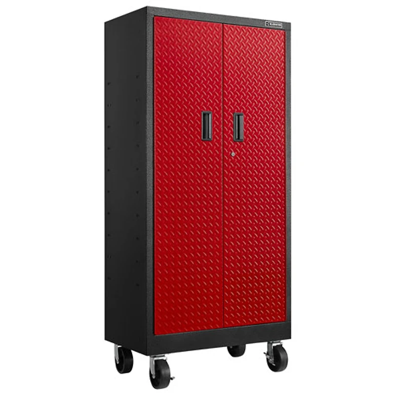 Gladiator Heavy Duty Welded Steel Storage Cabinet (GATB302DDR) - Red Tread