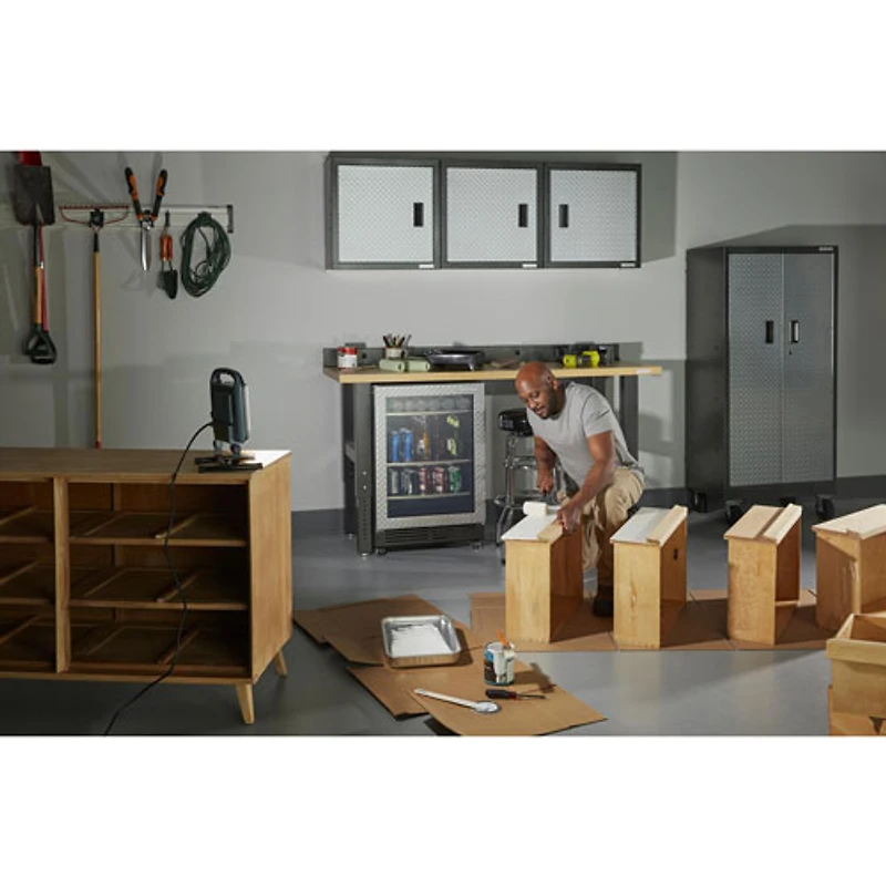Armoire robuste en acier soudé de Gladiator (GATB302DRG) - Argenté