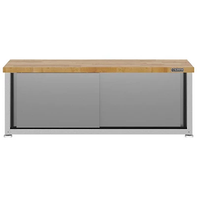 Banc de rangement en acier de Gladiator pour chaussures (GAGB54SBJW) - Ardoise grise