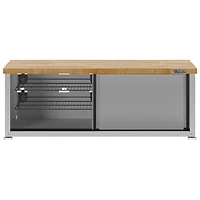 Banc de rangement en acier de Gladiator pour chaussures (GAGB54SBJW) - Ardoise grise