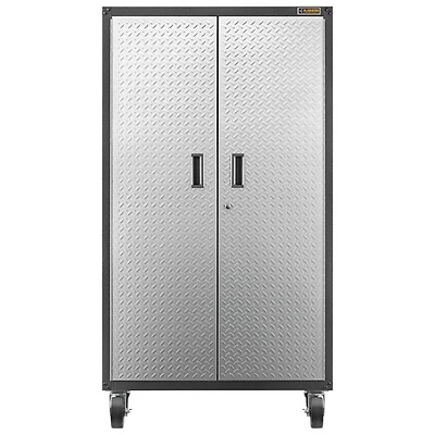 Gladiator Steel Storage Cabinet (GALG36CKXG) - Silver Tread