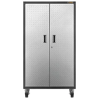 Gladiator Steel Storage Cabinet (GALG36CKXG) - Silver Tread