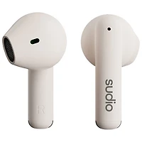 Écouteurs boutons 100 % sans fil A1 de Sudio Audio - Blanc