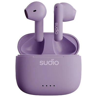 Écouteurs boutons 100 % sans fil A1 de Sudio Audio - Violet