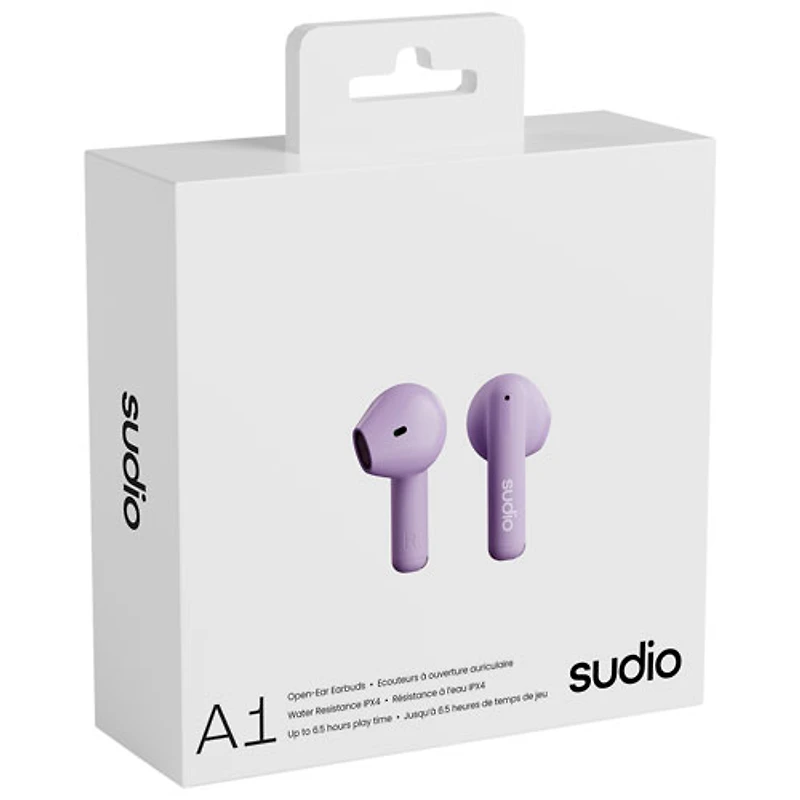 Écouteurs boutons 100 % sans fil A1 de Sudio Audio - Violet