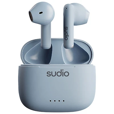 Écouteurs boutons 100 % sans fil A1 de Sudio Audio - Bleu