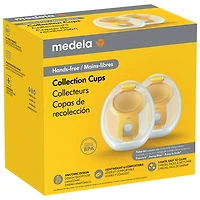 Medela Hands-free Collection Cups for Freestyle Flex, Pump in Style & Swing Maxi Electric Breast Pumps