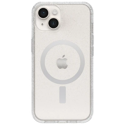 Étui rigide ajusté Symmetry d'OtterBox avec MagSafe pour iPhone 16e/15/14/13 - Poussière d'étoiles