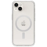 Étui rigide ajusté Symmetry d'OtterBox avec MagSafe pour iPhone 16e/15/14/13 - Poussière d'étoiles