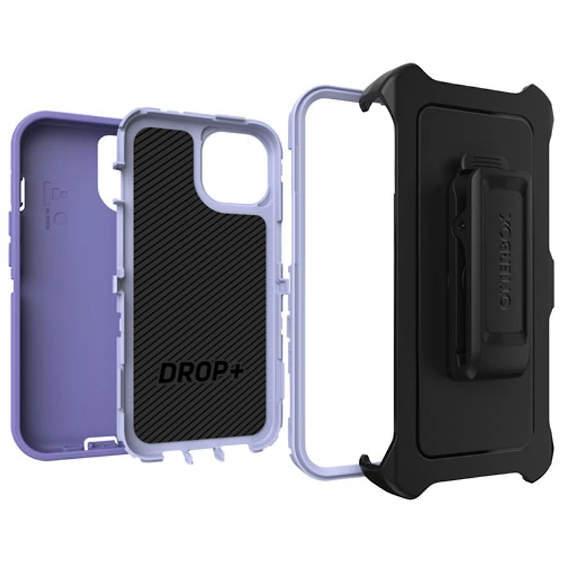 Étui rigide ajusté Defender d'OtterBox pour iPhone 15/14/13 - Violet