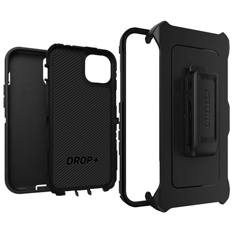 Étui rigide ajusté Defender d'OtterBox pour iPhone 15 Plus - Noir