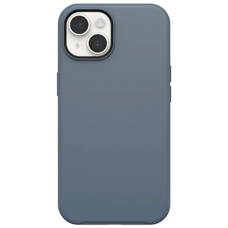 Étui rigide ajusté Symmetry d'OtterBox avec MagSafe pour iPhone 15 Plus - Bleu