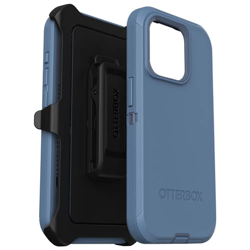 Étui rigide ajusté Defender d'OtterBox pour iPhone 15 Pro - Bleu