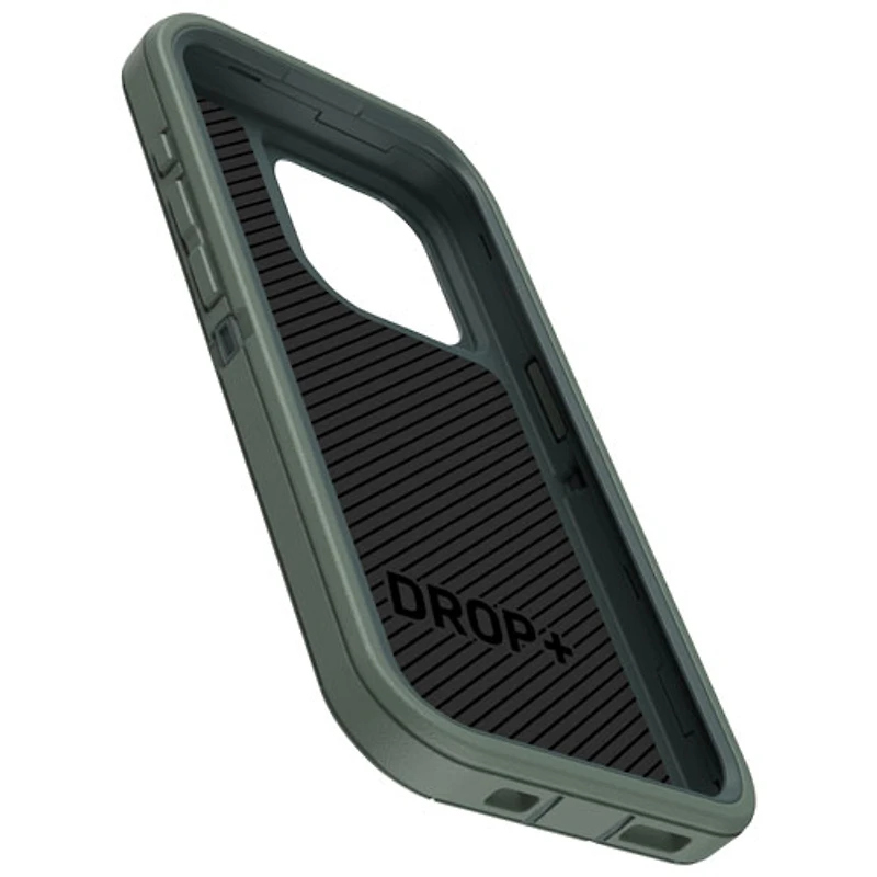 Étui rigide ajusté Defender d'OtterBox pour iPhone 15 Pro - Vert