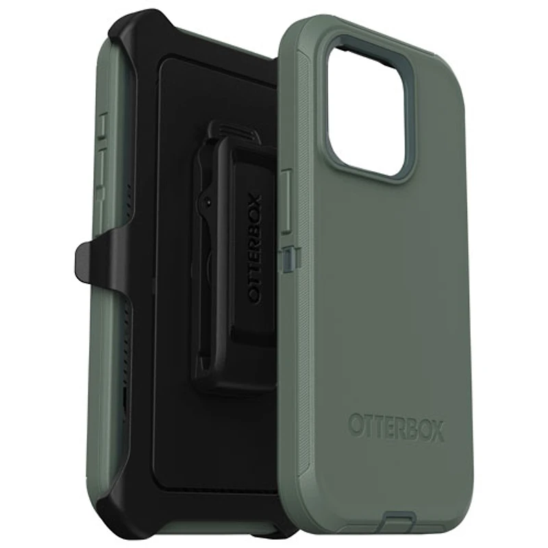 Étui rigide ajusté Defender d'OtterBox pour iPhone 15 Pro - Vert