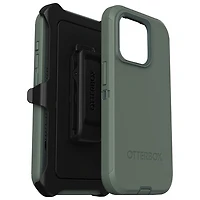 Étui rigide ajusté Defender d'OtterBox pour iPhone 15 Pro - Vert