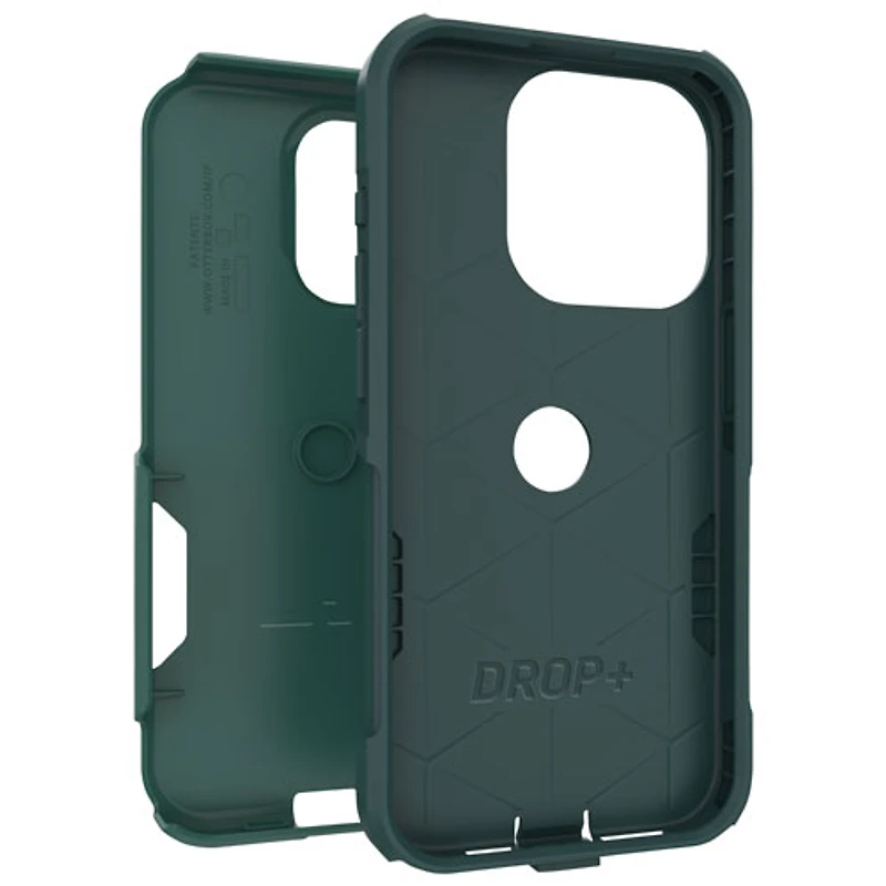 Étui rigide ajusté Commuter d'OtterBox pour iPhone 15 Pro - Vert