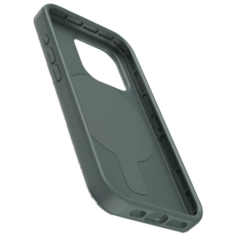 OtterBox OtterGrip Symmetry Fitted Hard Shell Case with MagSafe for iPhone 15 Pro - Green Leaf