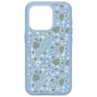 Étui rigide ajusté Symmetry d'OtterBox pour iPhone 15 Pro - Bleu/Floral