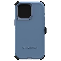 Étui rigide ajusté Defender d'OtterBox pour iPhone 15 Pro Max - Bleu
