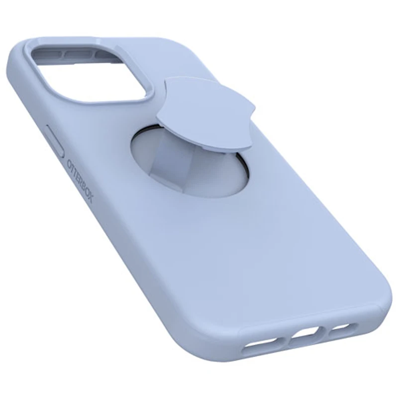 OtterBox OtterGrip Symmetry Fitted Hard Shell Case with MagSafe for iPhone 15 Pro Max - Blue