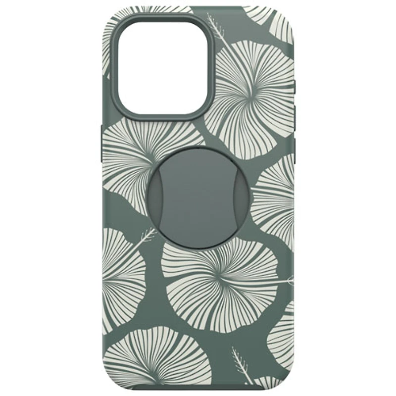 Étui rigide ajusté OtterGrip Symmetry d'OtterBox avec MagSafe pour iPhone 15 Pro Max - Feuille verte