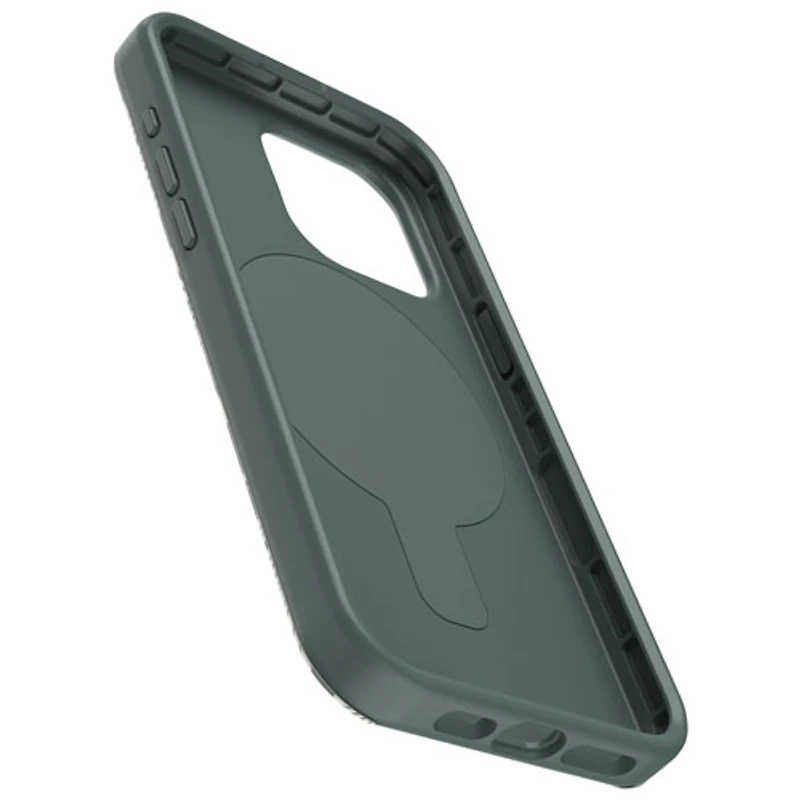 Étui rigide ajusté OtterGrip Symmetry d'OtterBox avec MagSafe pour iPhone 15 Pro Max - Feuille verte