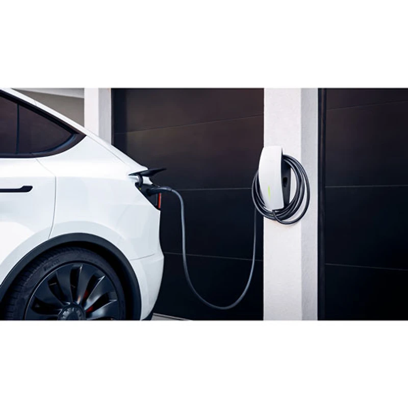 Tesla - Wall Connector Hardwired Electric Vehicle (EV) Charger - up to 48A - 24' – White