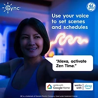 Bande lumineuse intelligente à effets dynamiques en forme de néon de 3 m (10 pi) Cync de GE