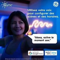 Bande lumineuse intelligente à effets dynamiques en forme de néon de 3 m (10 pi) Cync de GE