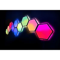 Panneaux lumineux hexagonaux à effets dynamiques Cync de GE - Trousse d'extension - 5 panneaux